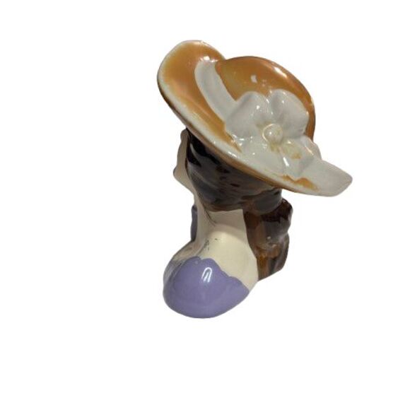 Vintage Ceramic Bust/Sculpture of a Lady/Woman Victorian Mid Century Modern - Picture 5 of 15